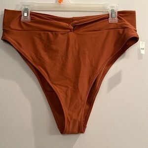 Aerie Twist High Cut Cheeky Bikini Bottom XXL